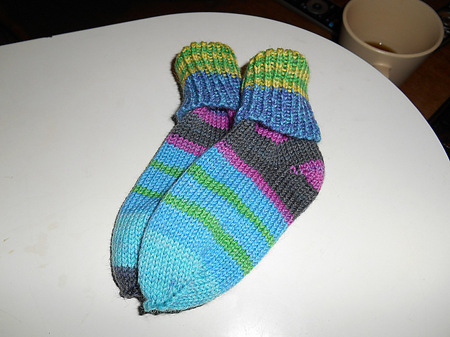 OMG Baby Socks! by machine