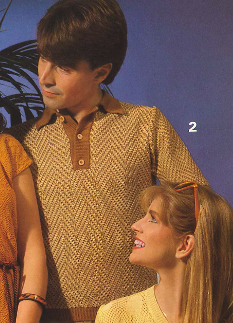 2 Man's shirt style sweater
