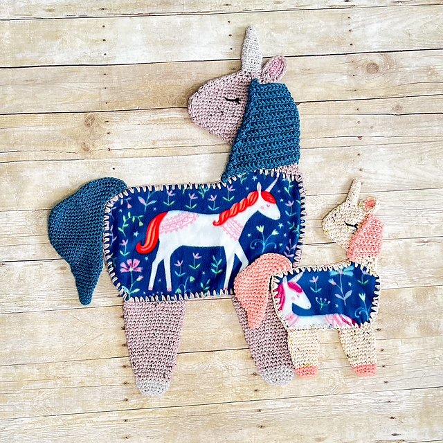 Unicorn Fleece Loveys