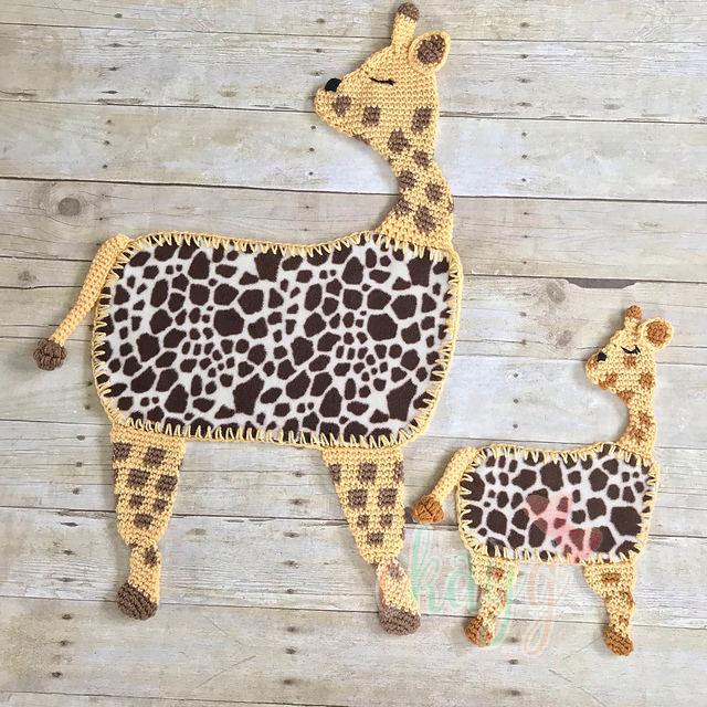 Giraffe Fleece Loveys