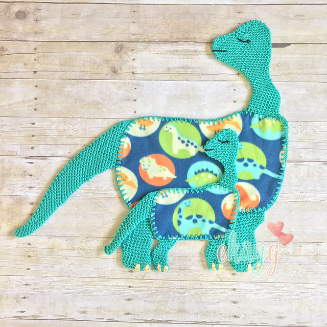 Brontosaurs Fleece Loveys