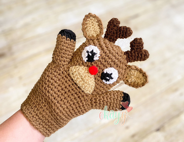 Ravelry: Rudolph Hand Puppet pattern by Erin Greene