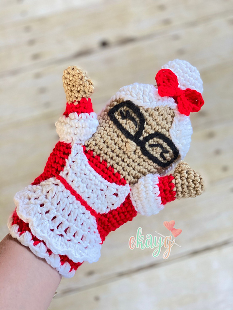 Mrs Claus Hand Puppet