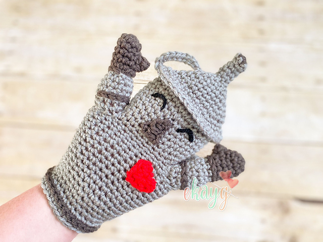 Ravelry: Tin Woodman Hand Puppet pattern by Erin Greene
