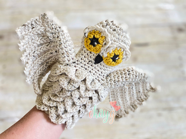 Snowy Owl Hand Puppet