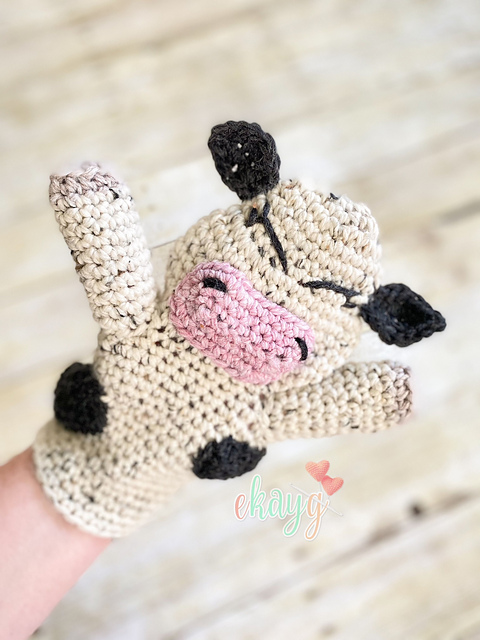 Cow Hand Puppet