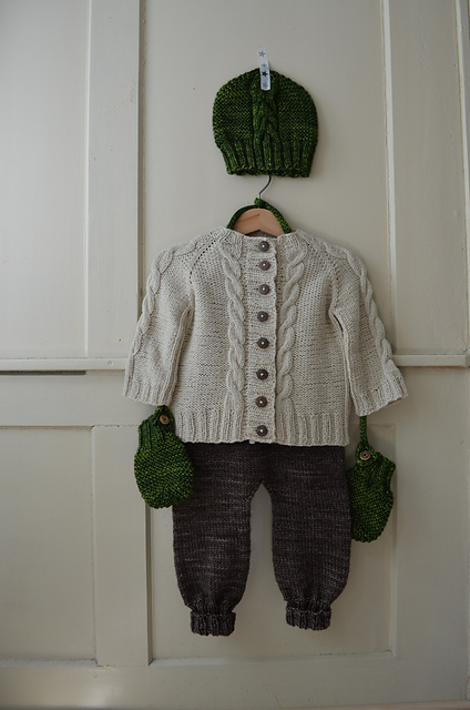 Zopfmusterjacke