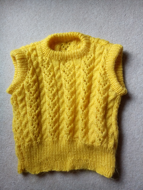 Cable and Lace Slipover