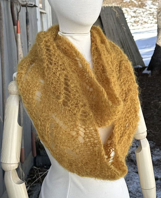 Lace Mohair Infinity Scarf