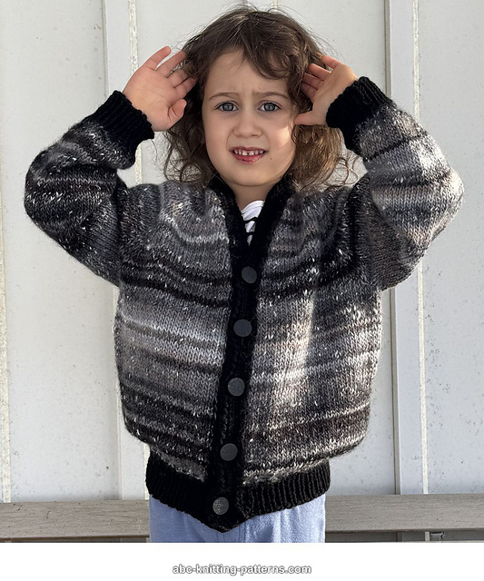 Child’s Seamless Raglan Cardigan
