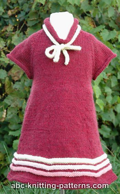 Girl's Old-Time Raglan Banded Dress
