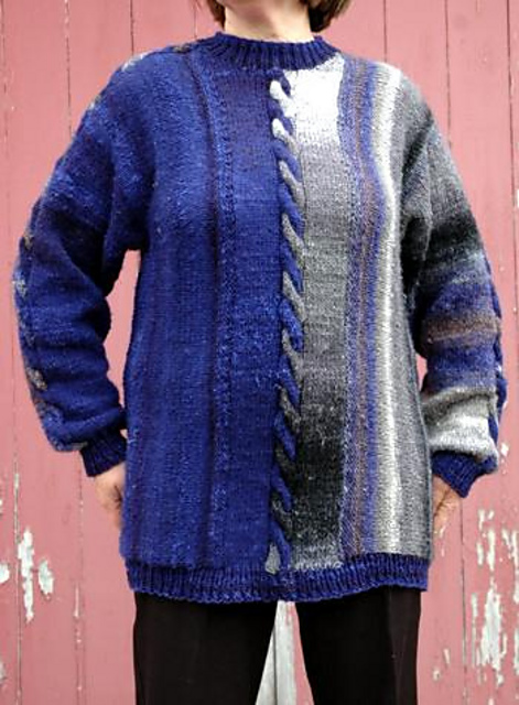 Night by the Fire Color Block Sweater