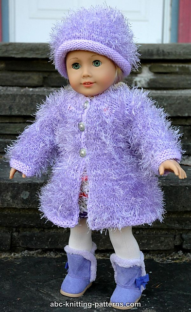American Girl Doll Fur Coat