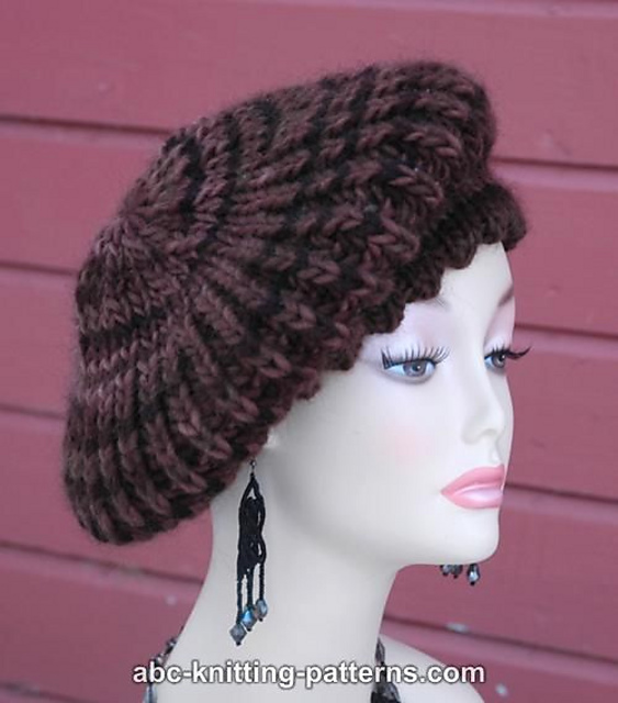 Brioche Beret with Picot Brim
