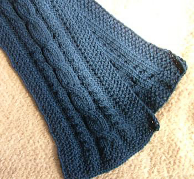Three-Cable Scarf
