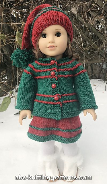 Doll Jacket for Santa's Helper Outfit