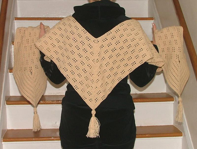 Angled Lace Scarf