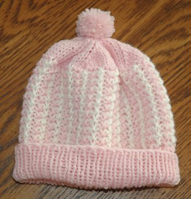 Ravelry: Two-Color Baby Hat pattern by Elaine Phillips