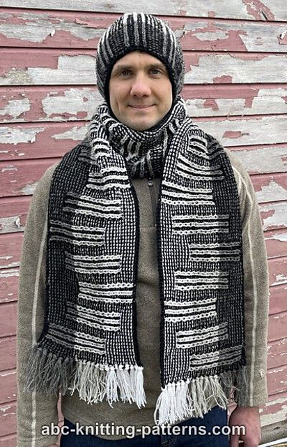 Brioche Steps Scarf