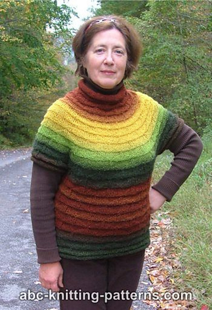 Mountain Sunrise Short-Sleeved Sweater