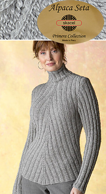 Alpaca Seta Ribbed Pullover