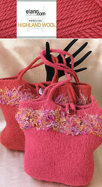 Highland Wool Felted Fancy Bag
