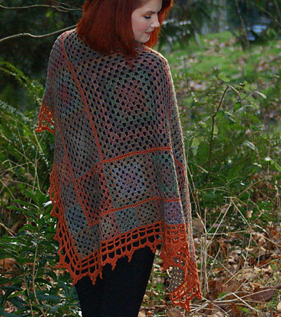 Graduated Granny Mosaic Shawl