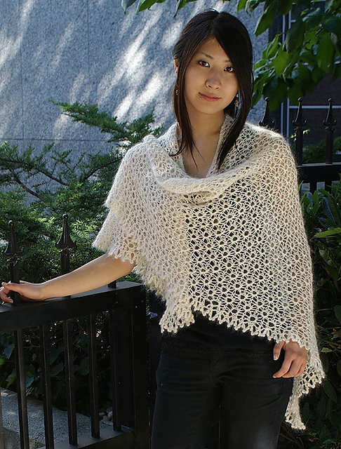 Shining Bird's Eyes Shawl