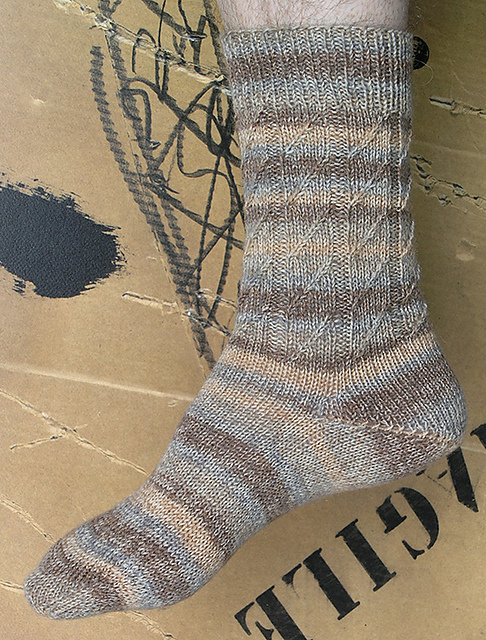 Toe-Up Timber Column Socks