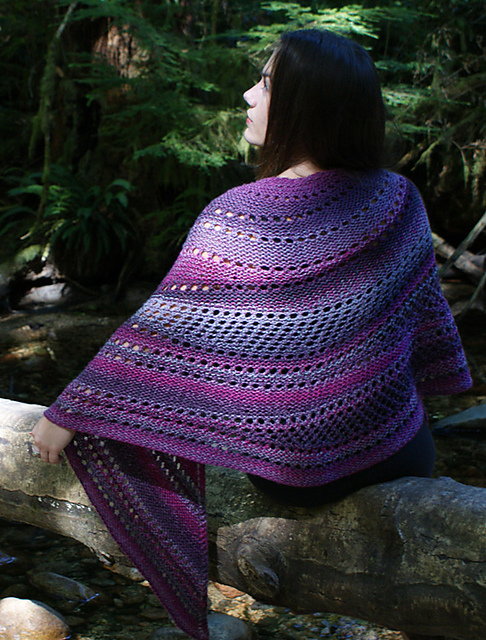 Summer Ocean Waves Shawl