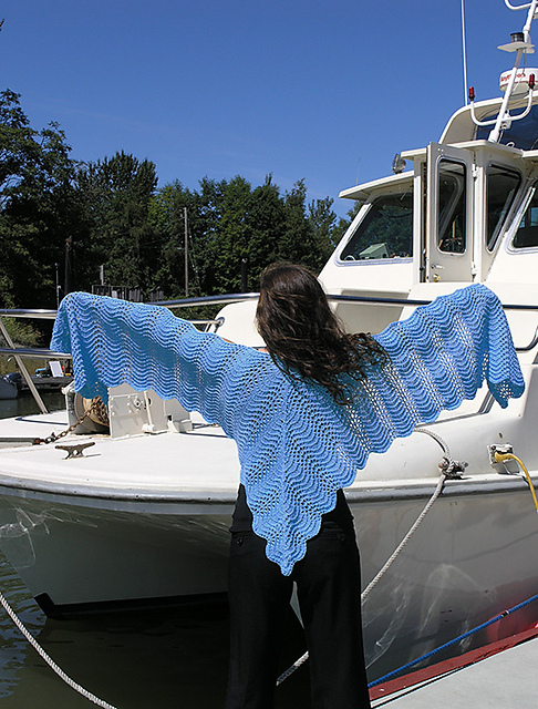 Pacific Waves Shawl