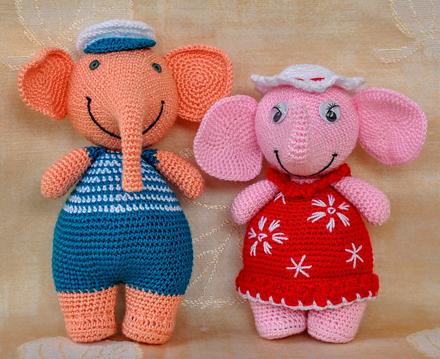 Elephant Amigurumi Doll