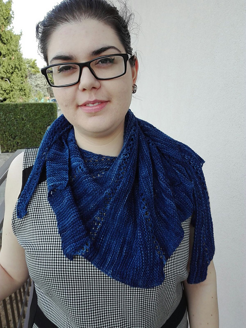 Angel wing shawl