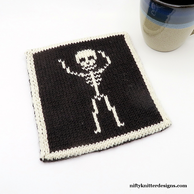 Spooky Scary Skeleton Potholder #2