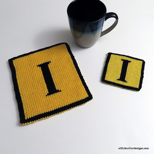 Letter I Coaster/Potholder