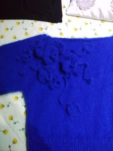 Floral Sculpture Sweater