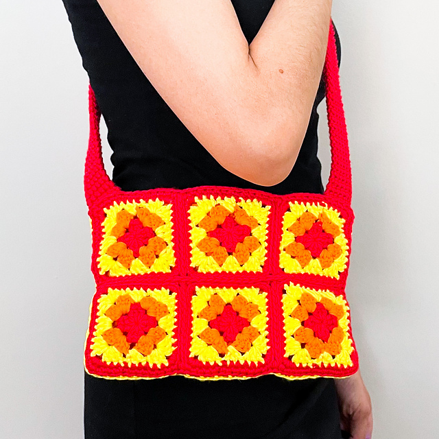 Granny Square Crossbody Bag