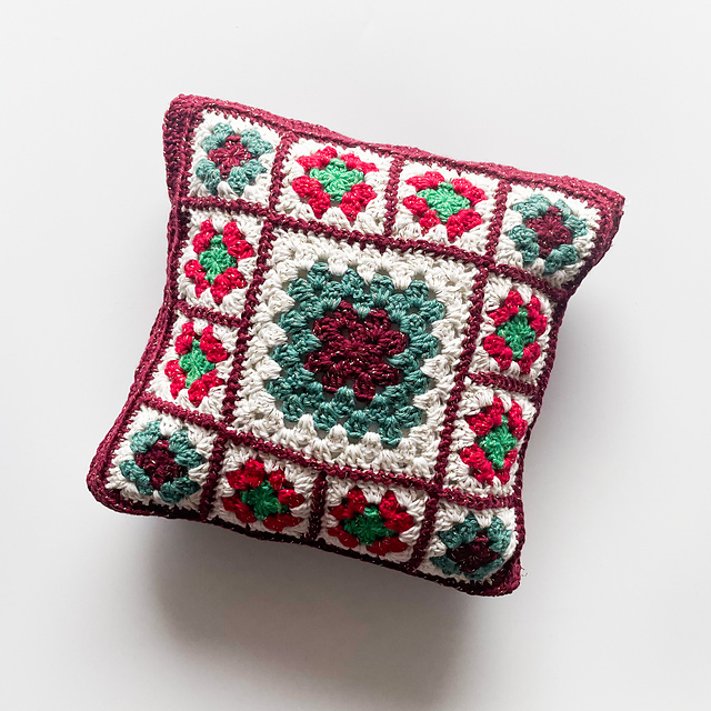 Granny Square Pillow