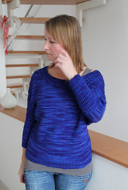 # 20 Kimonopulli mit Querrippen 