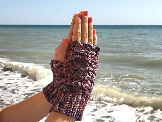 Autumn Seas Wrist Warmers
