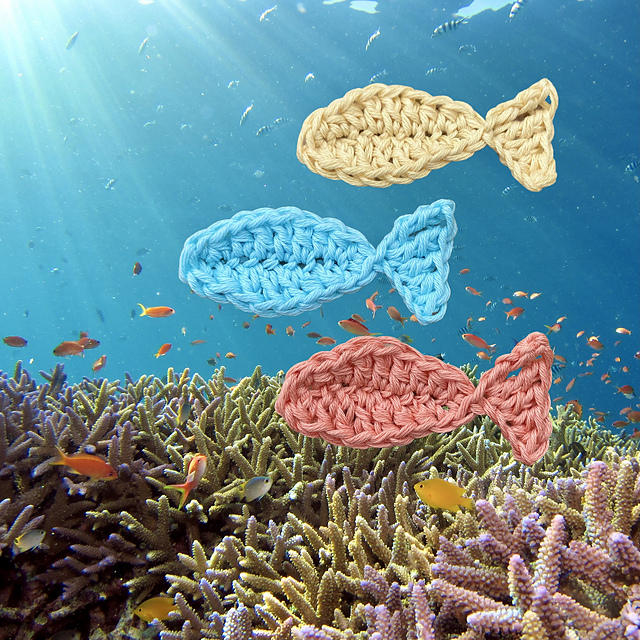 Crocheted Fish Appliqué