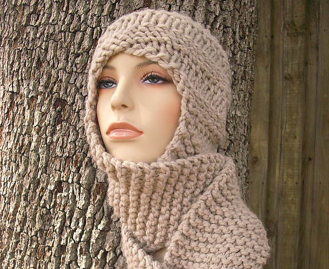 The Swirl Beanie Scarf Hat