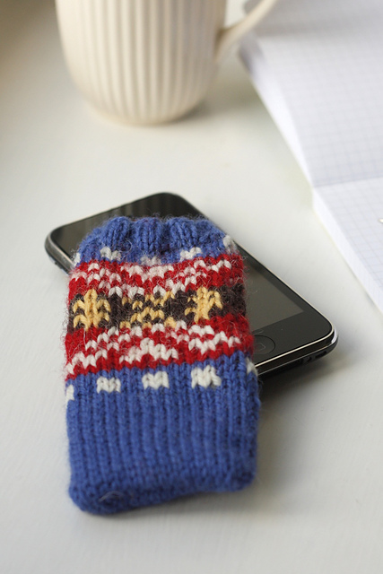 Fair Isle iPhone Sock