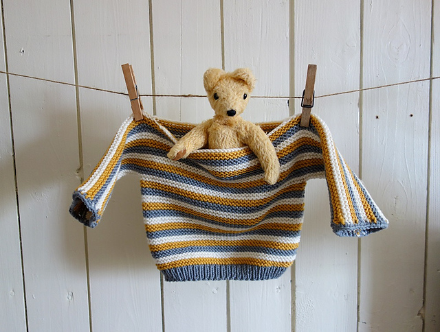 Baby's First Hand Knit Sweater