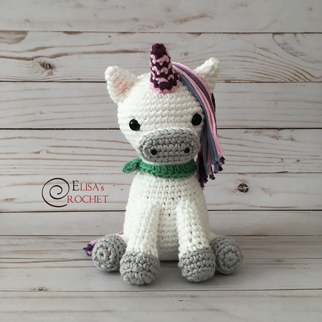 Confetti Unicorn Amigurumi