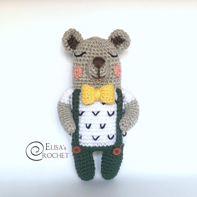 Otto the Bear Amigurumi Doll