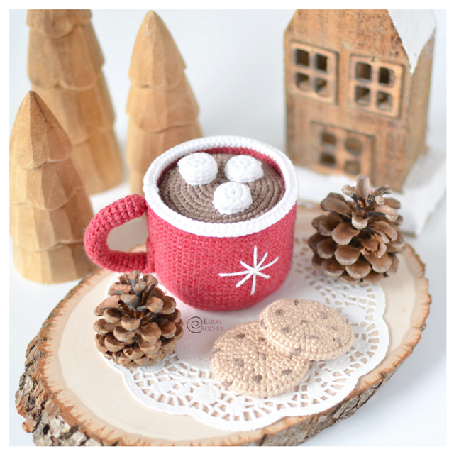 Hot Chocolate Mug and Cookies
