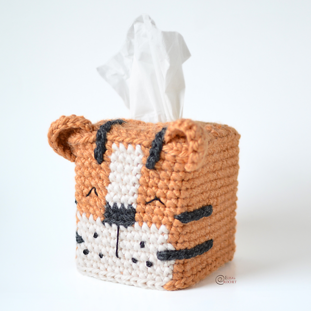 Tiger Tissue Box Cover