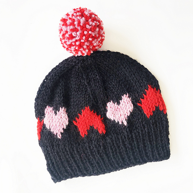 Rolling Hearts Hat