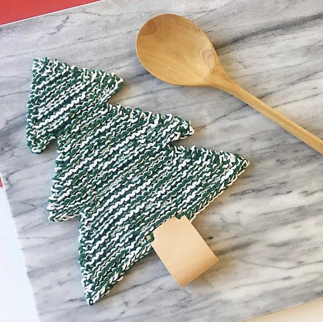 Snowy Pine Tree Potholder
